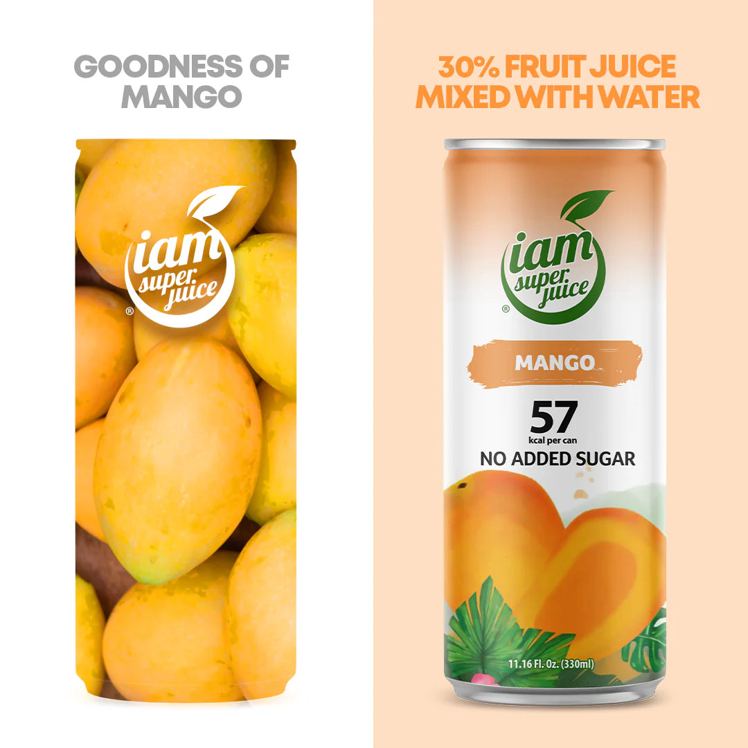 I Am Superjuice Mango 6 limenki x 330 ml