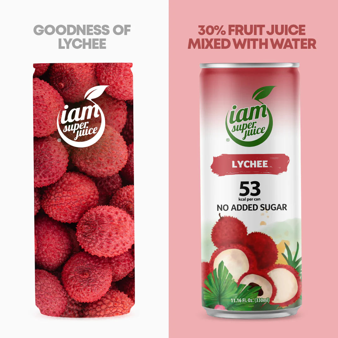 I Am Superjuice Liči 6 limenki x 330 ml