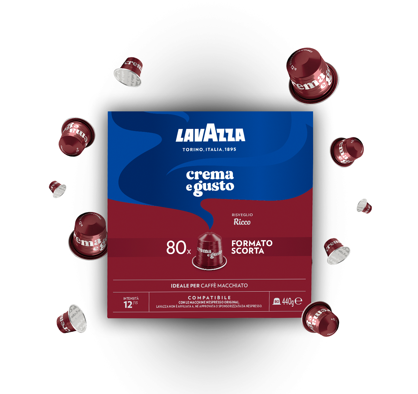 Kapsule za kavu Lavazza Nespresso Qualita Crema e Gusto Ricco 80 kom