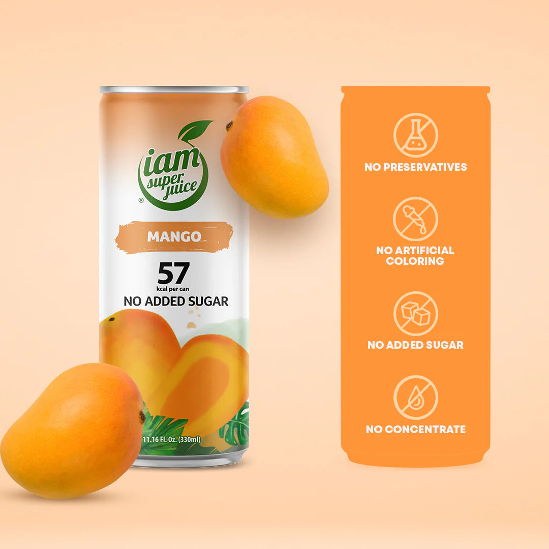 I Am Superjuice Mango 6 limenki x 330 ml