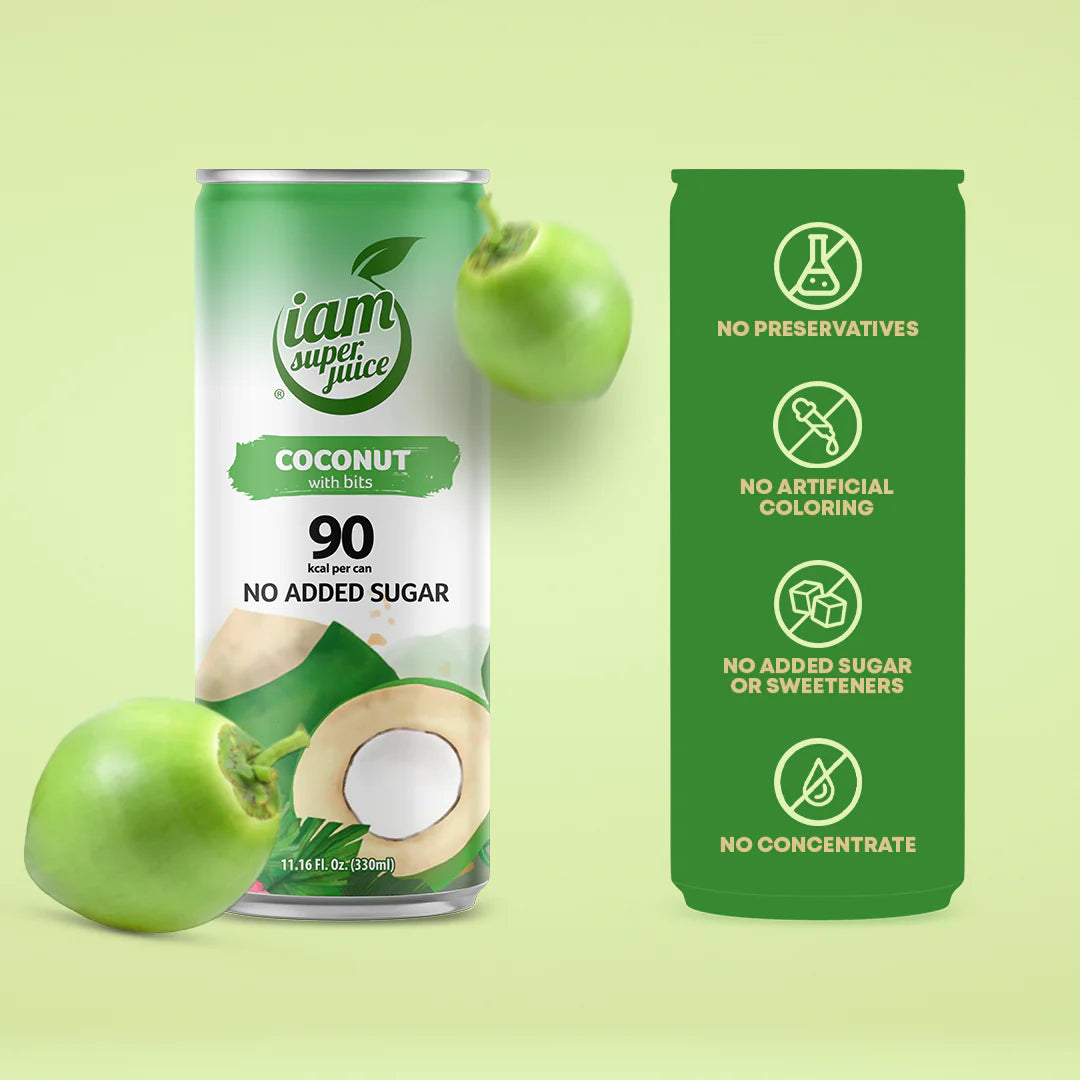 I Am Superjuice Kokos 6 limenki x 330 ml