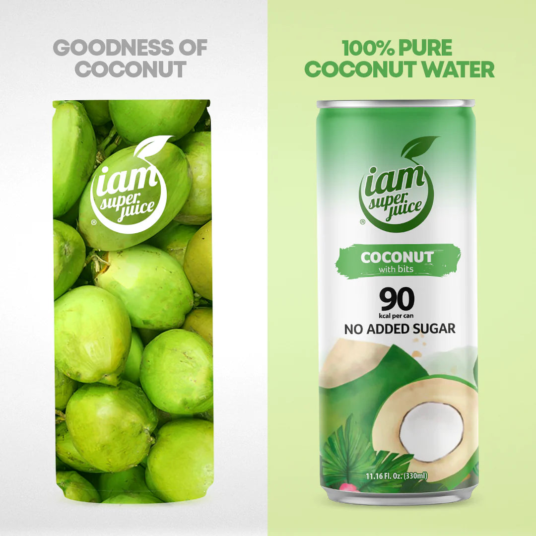 I Am Superjuice Kokos 6 limenki x 330 ml