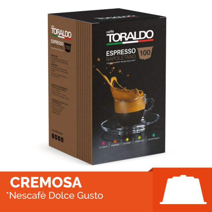 Kapsule za kavu Caffè Toraldo Cremosa Dolce Gusto 100 kom